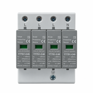 Descarcator supratensiune AC 3P+N, SPD tip 2, trifazat, 20KA - 40 KA, raspuns ≤25ns