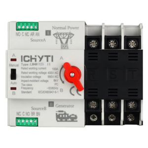 Comutator de transfer automat, trifazat, pentru retea-generator, ATS 3P, 125A