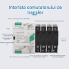 Comutator de transfer automat 63A de putere dubla trifazat neintrerupt pentru panouri fotovoltaice 4P 230V ATS