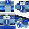 Comutator de transfer automat trifazic 4P retea sau sursa auxiliara ATS clasa – imagine 2 Comutator de transfer automat trifazic 4P retea sau sursa auxiliara ATS clasa CB 220V 63A