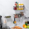 Etajera pentru baie si dus, Noenno, din otel inoxidabil, pentru depozitare si – imagine 4 Etajera pentru baie si dus, Noenno, din otel inoxidabil, pentru depozitare si organizare, Negru