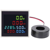 Panelmetru combinat si multifunctional, 6 in 1 AC 50-300V, 0-100 A color Panelmetru combinat si multifunctional, 6 in 1 AC 50-300V, 0-100 A color cu transformator de curent