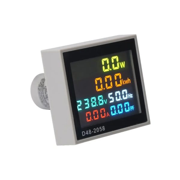 Panelmetru combinat si multifunctional, 6 in 1 AC 50-300V, 0-100 A color – imagine 4 Panelmetru combinat si multifunctional, 6 in 1 AC 50-300V, 0-100 A color cu transformator de curent
