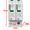 8 Descarcator supratensiune AC 1P+N, SPD tip 2, monofazat, 20KA - 40 KA, raspuns ≤25ns, Uc 275V