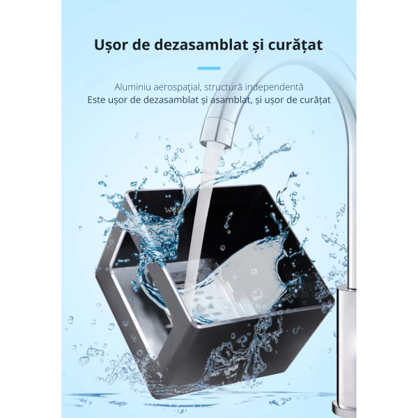 Scrumiera electrica cu purificator de aer si aromaterapie, filtrare prin patru straturi, – imagine 3 Scrumiera electrica cu purificator de aer si aromaterapie, filtrare prin patru straturi, doua ventilatoare, functie setare timp, Baterie 1200mAh, Neagra