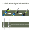 Pistol de lipit portabil, 3 capete de lipit, temperatura ajustabila 180°-450°, voltaj reglabil, display OLED, putere 65 W, Verde