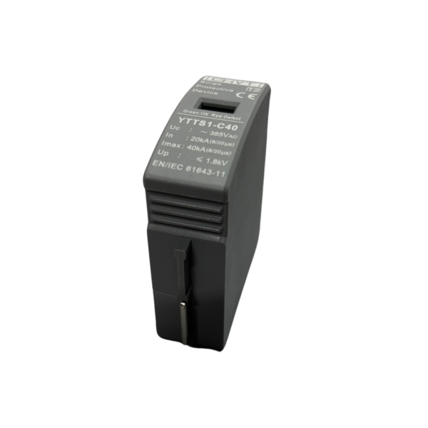 Cartus inlocuitor pentru descarcator supratensiune AC 3P+N, SPD tip 2, trifazat, 20KA – imagine 3 Cartus inlocuitor pentru descarcator supratensiune AC 3P+N, SPD tip 2, trifazat, 20KA – 40 KA, raspuns ≤25ns