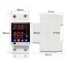 Releu digital de protectie tensiune monofazic 220v, reglabil si digital, recuperare automata, – imagine 4 Releu digital de protectie tensiune monofazic 230v, reglabil si digital, recuperare automata, 1-80A