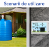 Senzor nivel apa cu ultrasunete, masurare lichid pana la 5 metri, transmitere wifi 433, ecran monitorizare