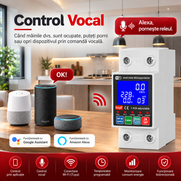 ChatGPT Image Sep 26, 2026, 03_20_17 PM Contor de energie bidirectional Tuya, Smart meter, releu de protectie supra/ subtensiune, intarziere la pornire, protectie scurgeri tensiune reglabil 1-63A monitor energie, panouri fotovoltaice
