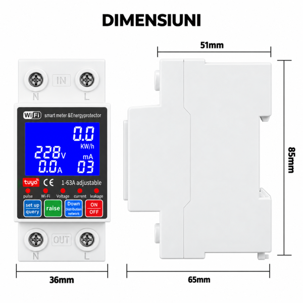 ChatGPT Image Sep 26, 2026, 03_24_00 PM Contor de energie bidirectional Tuya, Smart meter, releu de protectie supra/ subtensiune, intarziere la pornire, protectie scurgeri tensiune reglabil 1-63A monitor energie, panouri fotovoltaice
