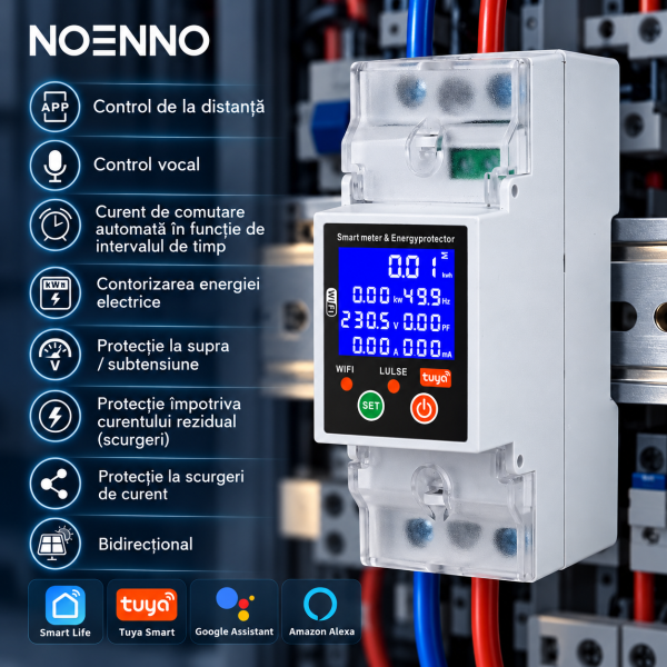 ChatGPT Image Sep 26, 2026, 05_31_22 PM Releu smart bidirectional NOENNO, 1-80A, protecție supra/subtensiune, automatizare panouri fotovoltaice