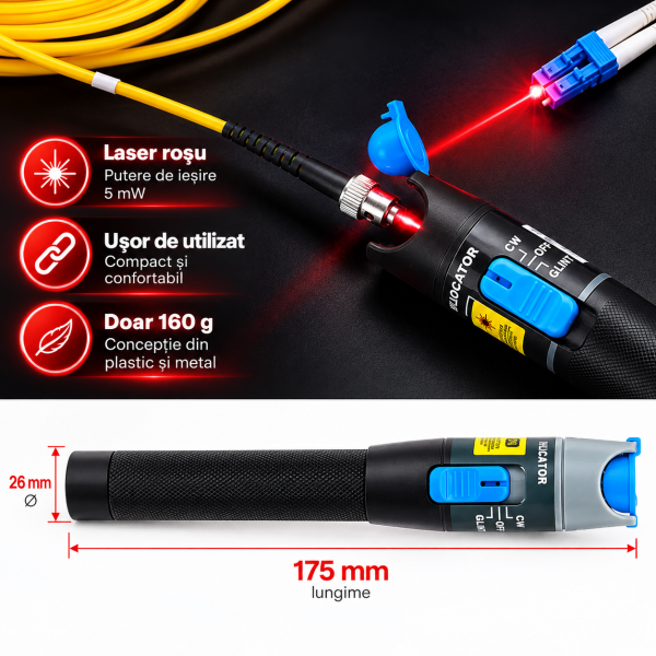 ChatGPT Image Sep 27, 2026, 07_39_42 AM Tester fibra optica raza 30 km pentru detectare si localizare cablurilor de fibra optica, laser 30 Mw, LC, ST, SC
