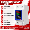 ChatGPT Image Sep 28, 2026, 03_43_57 PM Contor de energie Tuya Smart WiFi, afisaj color, protectie supra/subtensiune, protectie scurgeri tensiune reglabil 1-63A monitor energie