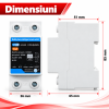 ChatGPT Image Sep 28, 2026, 04_17_08 PM Contor de energie Tuya Smart WiFi, releu de protectie supra/subtensiune, protectie scurgeri tensiune reglabil 1-63A monitor energie de mare precizie