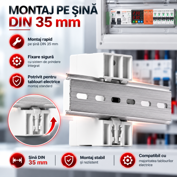ChatGPT Image Sep 28, 2026, 05_39_28 PM Releu digital de protectie tensiune monofazic 230v, reglabil si digital, recuperare automata, 1-63A
