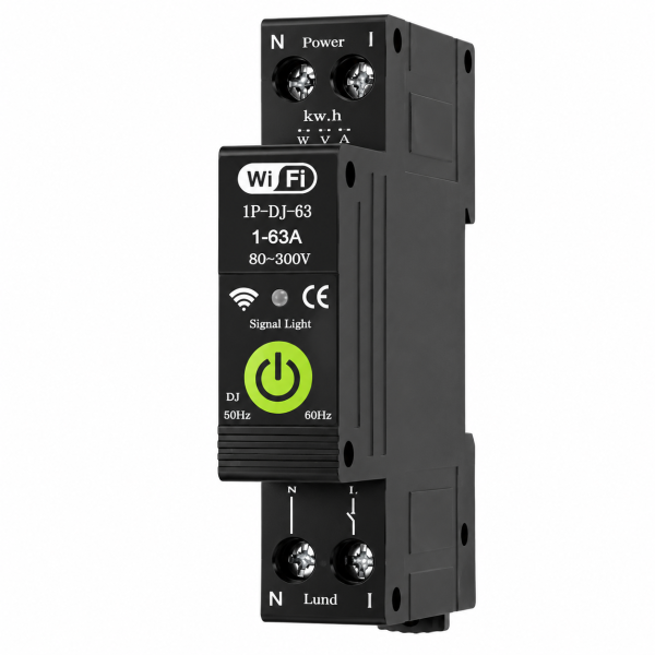 ChatGPT Image Sep 29, 2026, 05_08_45 AM Releu smart bidirectional cu reductor NOENNO, Wi-Fi, protectie supratensiune/subtensiune, contor energie, 1–63A