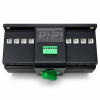 Comutator automat negru cu conector verde Comutator de transfer automat trifazic 4P retea sau sursa auxiliara ATS clasa PC 220V 63A negru