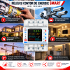 Contor Smart WiFi pentru Energie Trifazică Contor de energie smart TUYA, bidirectional, trifazic 3P+N, pentru panouri fotovoltaice 100A