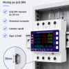 Design fără titlu (1) Releu trifazat smart de protectie bidirectional, supratensiune, suprasarcina si supracurent 3P+N, NOENNO, SINCRON/ASINCRON, digital si color, recuperare automata, 1-100A