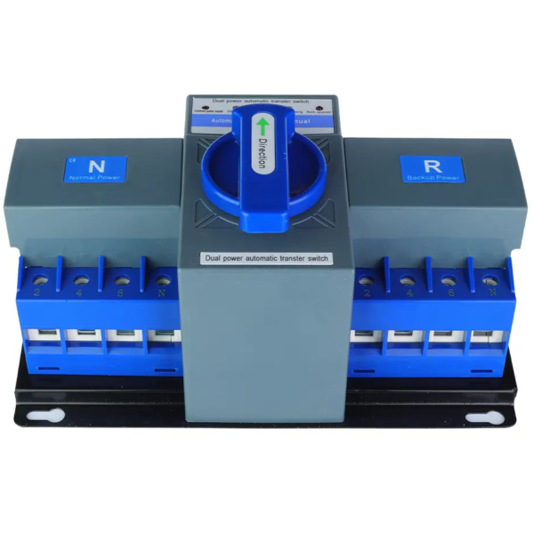Design fără titlu (3) Comutator de transfer automat trifazic 4P retea sau sursa auxiliara ATS clasa CB 220V 63A