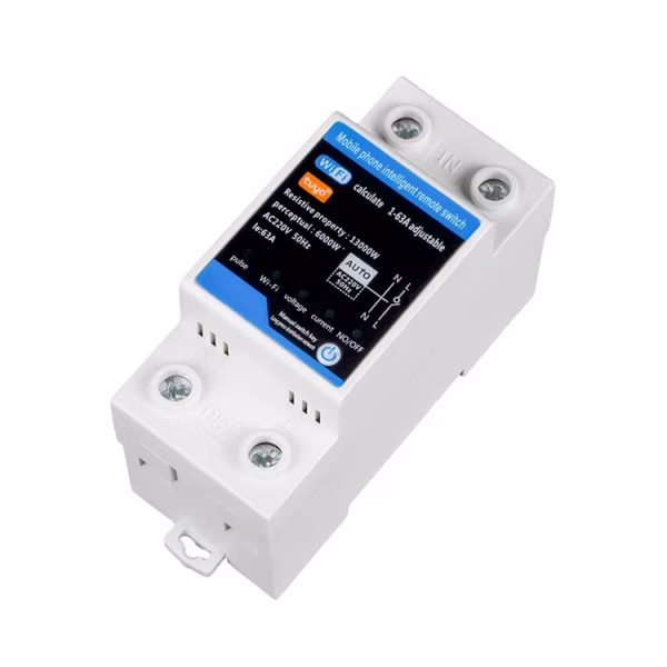 Hfa20ad73f2654ec3ba5847df05797d2e3 Contor de energie Tuya Smart WiFi, releu de protectie supra/subtensiune, protectie scurgeri tensiune reglabil 1-63A monitor energie de mare precizie