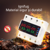 Ignifug Material sigur și durabil Releu de protectie trifazat 3P+N NOENNO, afisaj digital color, supratensiune/ subtensiune/ supracurent, 63A