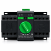 Întrerupător ATS automat negru cu control verde Comutator de transfer automat trifazic 4P retea sau sursa auxiliara ATS clasa PC 220V 63A negru