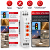 JJ T8-M1 Timer pentru multiple utilizări Releu de timp multifunctional, 10 functii, 0.1s–10 zile, AC 230V, NOENNO