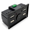 Modul industrial cu terminal verde Comutator de transfer automat trifazic 4P retea sau sursa auxiliara ATS clasa PC 220V 63A negru