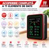 Monitor calitate aer 15-in-1 NOENNO WiFi, afisaj color, senzori CO2, TVOC, HCHO formaldehida, temperatura si umiditate, reincarcabil usb, Tuya