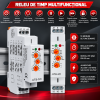 Multifuncțional Time Relay – Infografic Modern Releu de timp multifunctional, 10 functii, 0.1s–10 zile, AC 230V, NOENNO