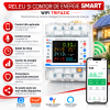 Smart Three-Phase Energy Monitoring System Contor de energie smart TUYA, bidirectional, trifazic 3P+N, pentru panouri fotovoltaice 100A