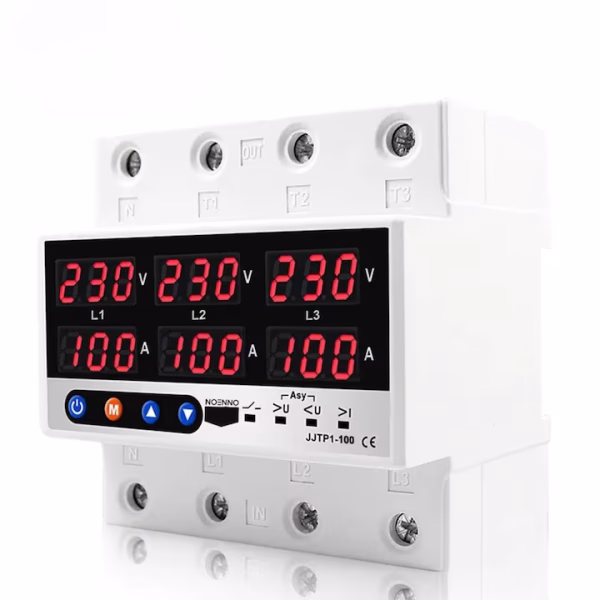 res_27f2dcbc64cd6c87fc24ad2273492ccd Releu trifazat de protectie supratensiune si suprasarcina 380V reglabil si digital cu recuperare automata 100A