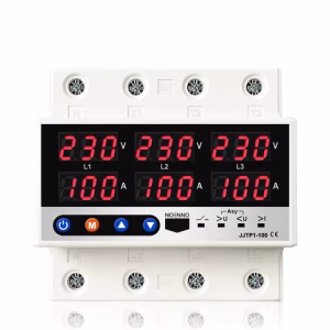 res_66a943e2f42345bfe7a807e25502fcbc Releu trifazat de protectie supratensiune si suprasarcina 380V reglabil si digital cu recuperare automata 100A