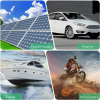 Egalizator baterii 24V, 2 x 12V, pentru panouri fotovoltaice cu afisaj LCD, – imagine 5 Egalizator baterii 24V, 2 x 12V, pentru panouri fotovoltaice cu afisaj LCD, protectie la polaritati, Negru